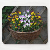 Körbchen mit Violas Mousepad (Vorne)