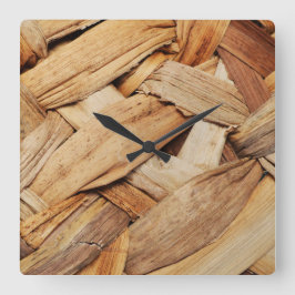 Korbdecke mit Acrylmauer Quadratische Wanduhr