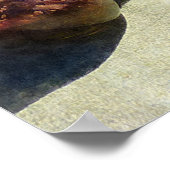 Körbe aus Garn auf dem Flohmarkt Poster (Ecke)