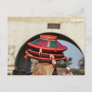 Körbe für den Markt in Harar, Äthiopien Postkarte