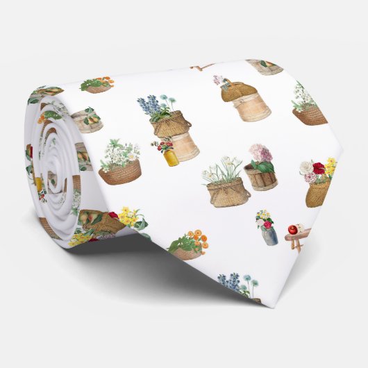 Körbe für die Blume auf dem Bauernmarkt Krawatte (Gerollt)