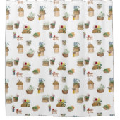 Körbe für die Blume von Aquakulturbauern Duschvorhang (Vorderseite)