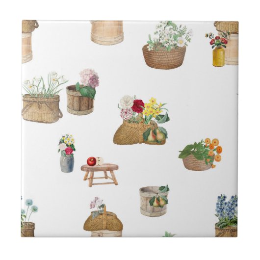 Körbe für die Blume von Aquakulturbauern Fliese (Vorderseite)