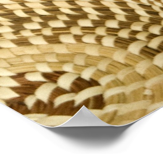 Körbe für Süßgras Poster (Ecke)