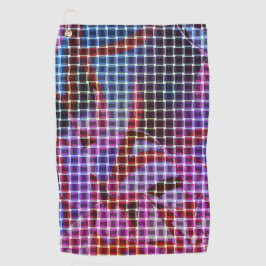 Körbe in dunkelrosa, blauen, lila Tönen Golfhandtuch