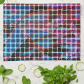 Körbe in dunkelrosa, lila, lila Tönen Geschirrtuch (Gefaltet)