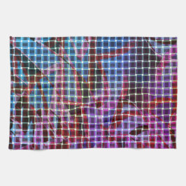 Körbe in dunkelrosa, lila, lila Tönen Geschirrtuch