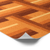 Körbe mit farbigen Ostereiern | Frohe Ostermauer Poster (Ecke)