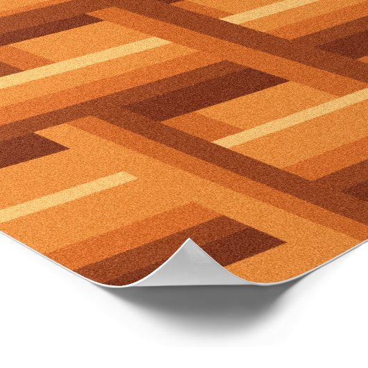 Körbe mit farbigen Ostereiern | Frohe Ostermauer Poster (Ecke)