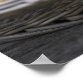 Körbe mit frisch gepflückten Birnen. Poster (Ecke)