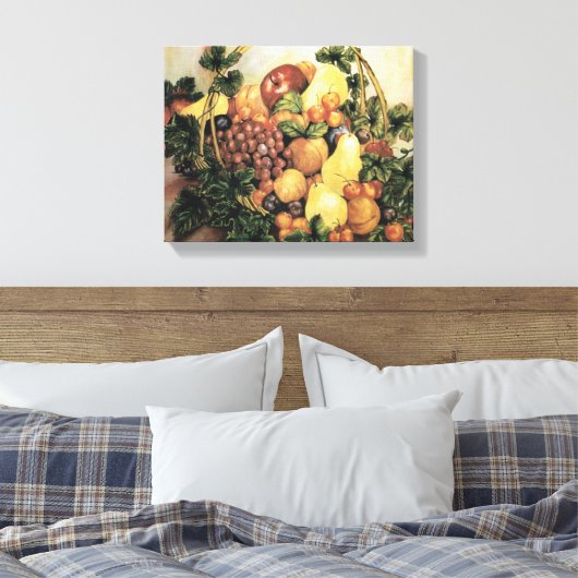 Körbe mit Fruchtfarben Leinwanddruck (Insitu (Schlafzimmer))