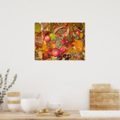 Körbe voller Herbst Poster (Küche)