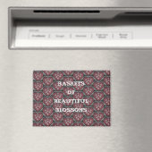 Körbe voller schöner Blüten Magnet (In Situ (Geschirrspüler))