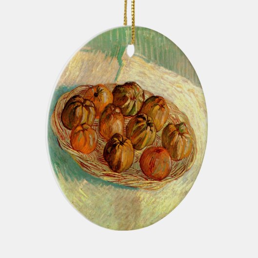 Körbe von Äpfeln nach Pissarro von Vincent van Gog Keramikornament (Rechts)