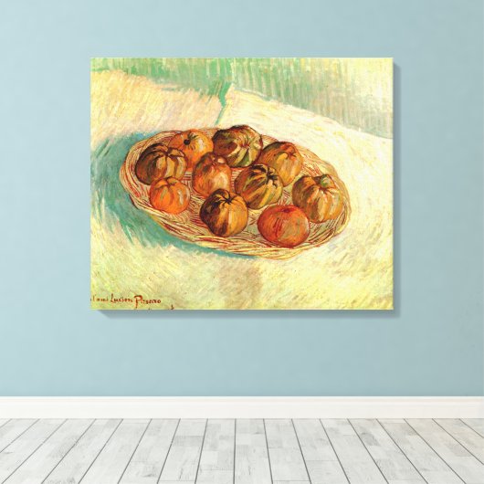 Körbe von Äpfeln nach Pissarro von Vincent van Gog Leinwanddruck (Insitu (Holzboden))