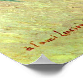 Körbe von Äpfeln nach Pissarro von Vincent van Gog Poster (Ecke)