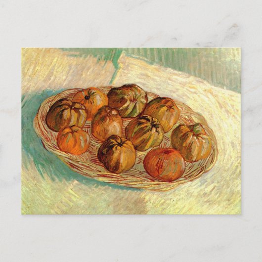 Körbe von Äpfeln nach Pissarro von Vincent van Gog Postkarte (Vorderseite)