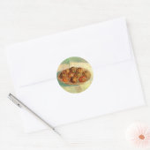 Körbe von Äpfeln nach Pissarro von Vincent van Gog Runder Aufkleber (Umschlag)