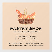 Körbe von Baguettes | KOCH Fensteraufkleber (Blatt)