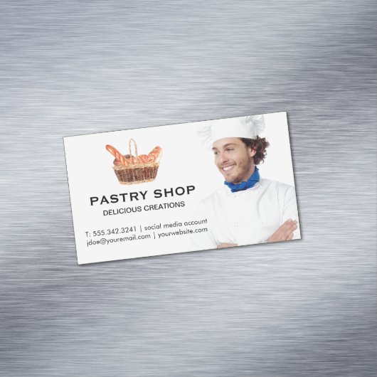 Körbe von Baguettes | KOCH Magnetische Visitenkarte (Beispiel)