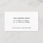 Körbe von Baguettes | KOCH Visitenkarte (Rückseite)