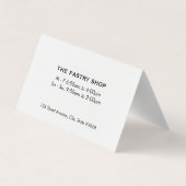 Körbe von Baguettes | KOCH Visitenkarten (Rückseite)