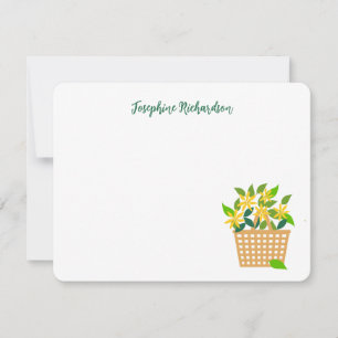 Körbe von Blume Boho Floral Unique All-Occasion Mitteilungskarte