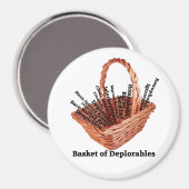 Körbe von deplorables Words Round Magnet (Vorderseite/Rückseite)