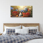 Körbe von Erdbeeren Leinwanddruck (Insitu (Schlafzimmer))