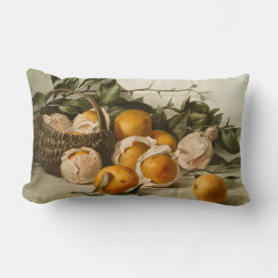 Körbe von Orangen Lendenkissen