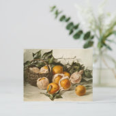 Körbe von Orangen Postkarte (Stehend Vorderseite)