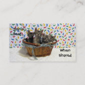 Körbe von Tabs- RAOK-Karten (Größe der Visitenkart Visitenkarte (Rückseite)