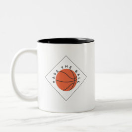Körbe vor Kaffee - Tasse für Basketballliebhaber