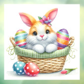 Korbfenster für Ostern Fensteraufkleber (Blatt 3)