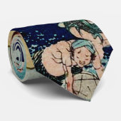 Korbfischerei im Kinu-Fluss durch Hokusai Krawatte (Gerollt)