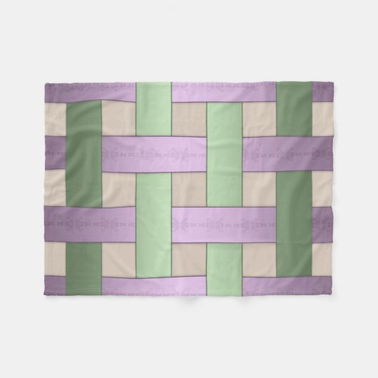 Korbflechte, Band Fleecedecke (Vorderseite (Horizontal))