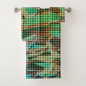 Korbgeflecht, ähnlich trockenes, grünes und braune badhandtuch set (Insitu)