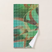 Korbgeflecht, ähnlich trockenes, grünes und braune badhandtuch set (Handtuch)