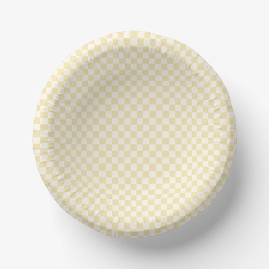 Korbgeflecht | Buttercreme Pappteller (Vorderseite)