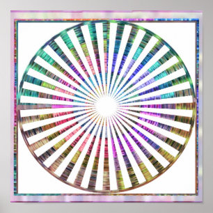 Korbgeflecht Celicial kosmische Rhythmus-Mandala Poster