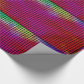 Korbgeflecht-Entwurfs-Glühen in der Dunkelheit Geschenkpapier (Ecke)