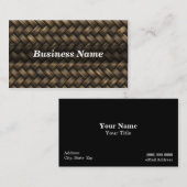 Korbgeflecht-Hintergrund Visitenkarte (Vorne/Hinten)