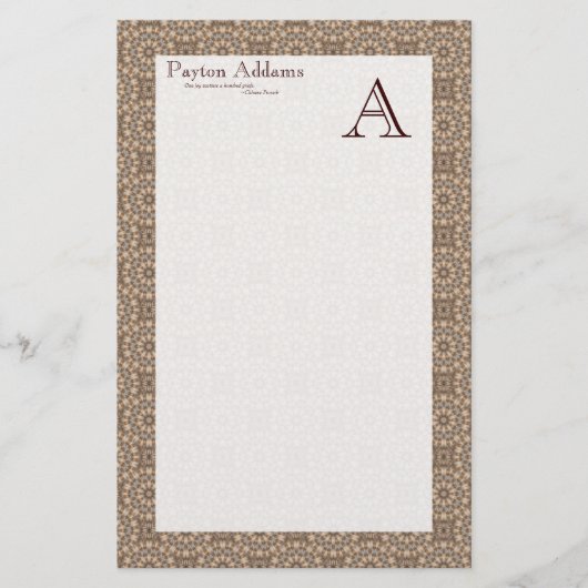 Korbgeflecht-Kunst-Muster 1 • Briefpapier (Vorderseite)