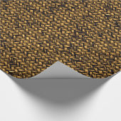 Korbgeflechtmuster Geschenkpapier (Ecke)