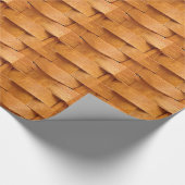 Korbgeflechtmuster Geschenkpapier (Ecke)