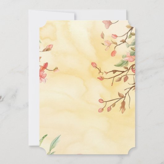 Korbhase mit dekorativen Eiern und Eierjagd Einladung (Rückseite)