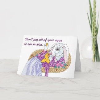 Korbkarte für Ostern Feiertagskarte