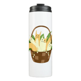 Korbkatze Bouquet Blume Lily of the Valley Thermosbecher