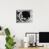 Korbkatze Poster (Heimbüro)