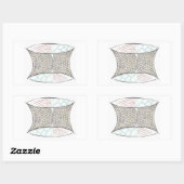 Korbkleber Rechteckiger Aufkleber (Blatt)